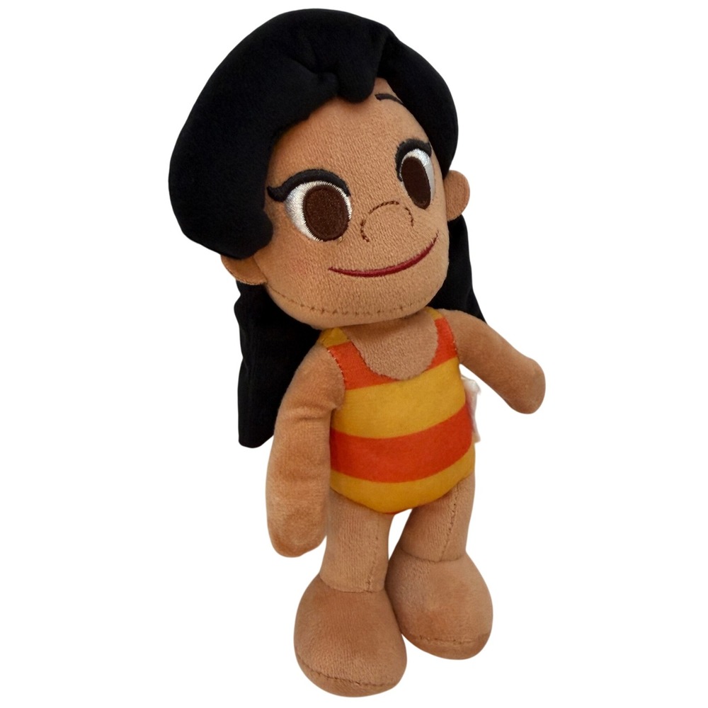 Disney Lilo & Stitch Lilo Pez Plush Doll Orange Yellow Striped Swimsuit Toy